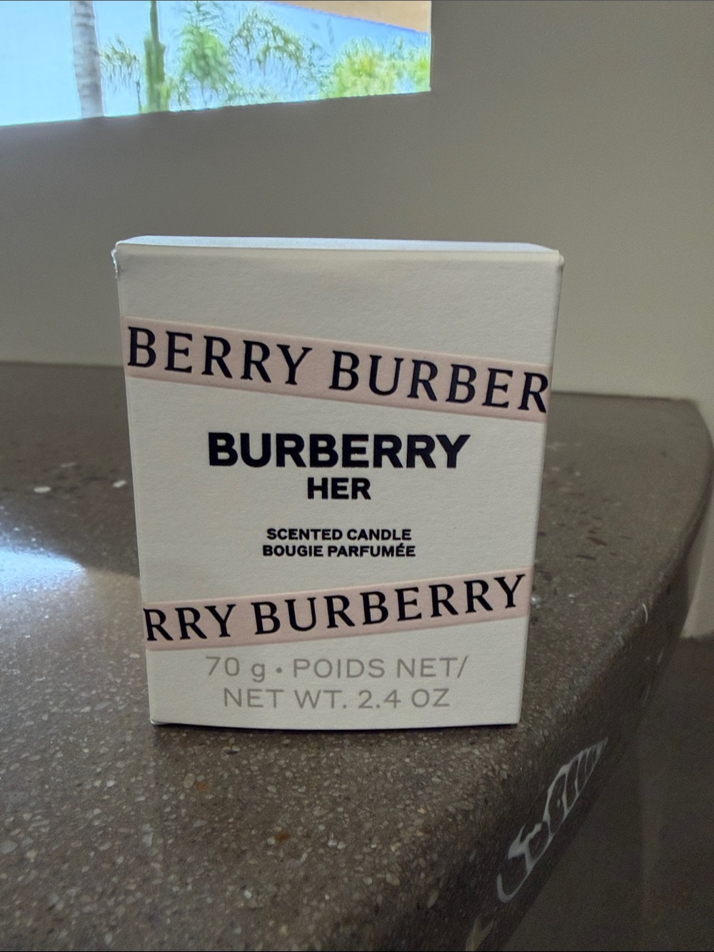 Burberry Her Scented Candle - White & Blush Accent